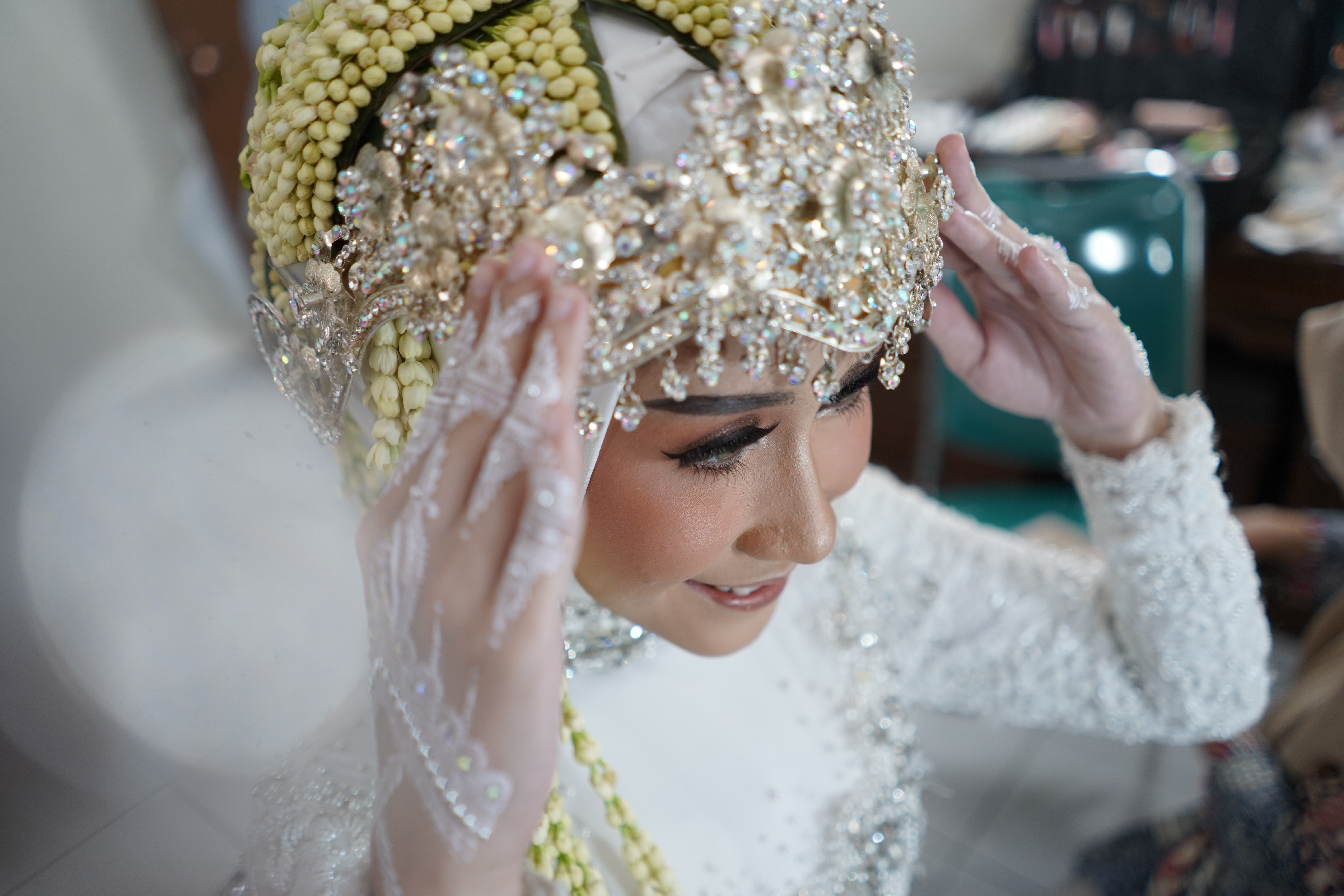 Foto mempelai wanita
